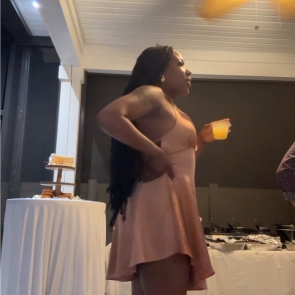 Satin Mini Dress | Size 6 (Small) - Picture 9 of 9